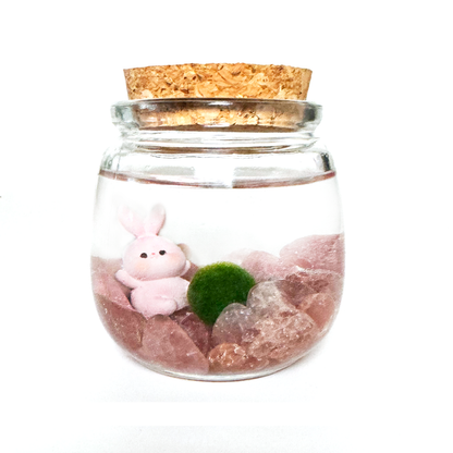 Cherry Quartz Bunny Jar Pet
